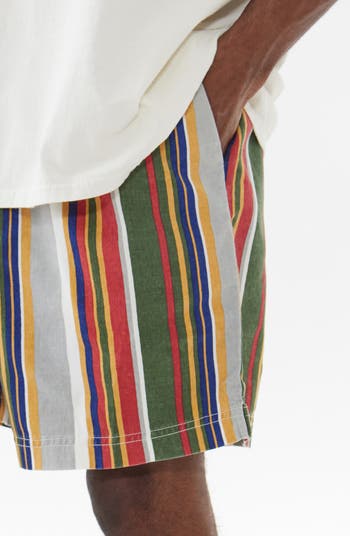 Stripe Twill Shorts
