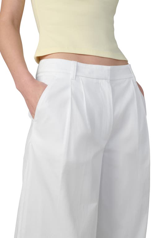 Joe's The Brody Pleated Wide Leg Pants In White