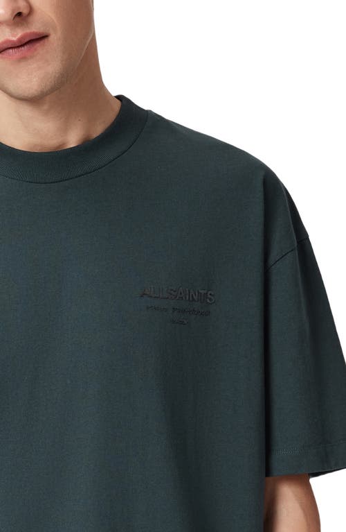 Allsaints Xander Crewneck T-shirt In Gray