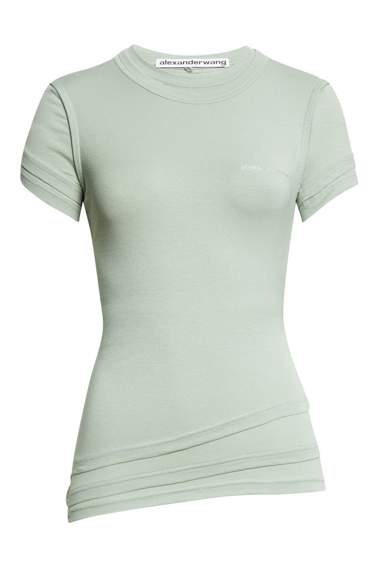 Layered T-Shirt, Alternate, color, BLAZE GREEN