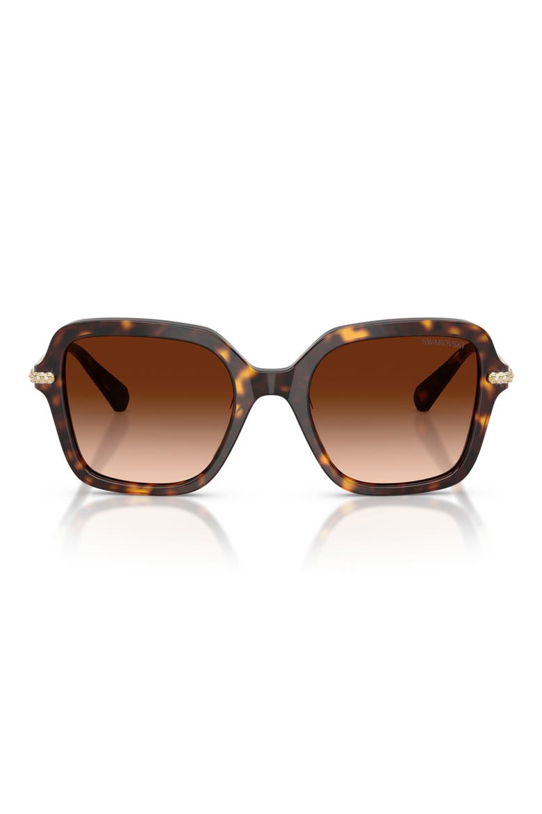 50mm Small Irregular Sunglasses, Main, color, HAVANA / GRADIENT BROWN