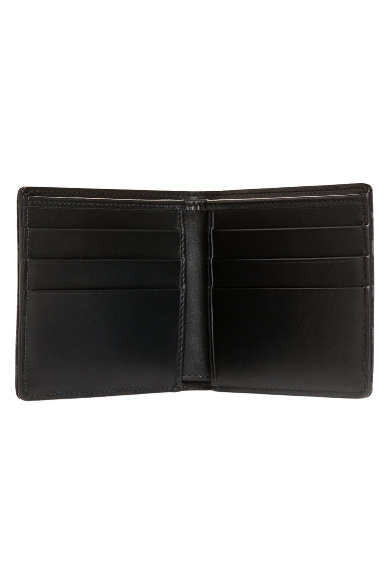 Allover Logo Billfold Wallet, Alternate, color, BLACK/ GREY