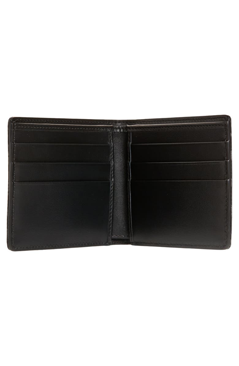 Dolce&Gabbana Allover Logo Billfold Wallet, Alternate, color, Black/ Grey