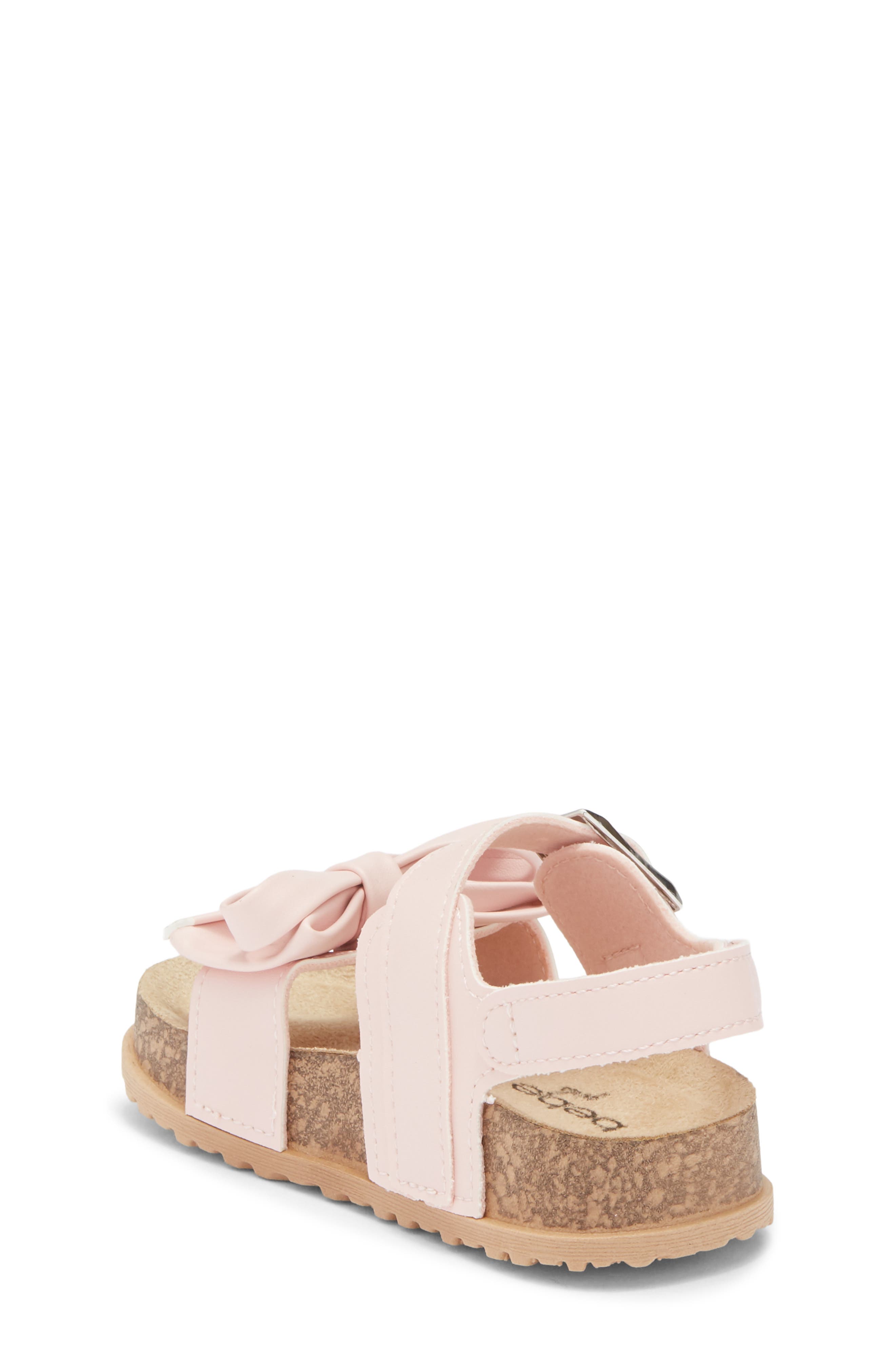 bebe Bow Sandal, Alternate, color, Blush