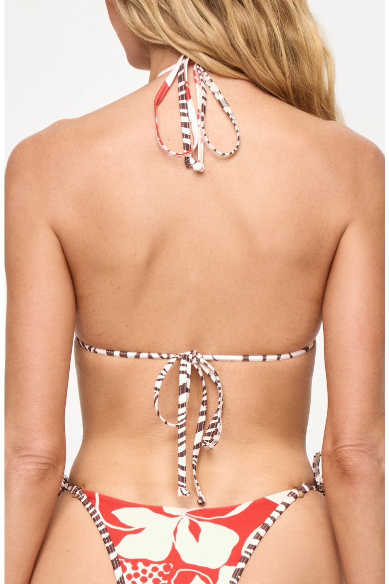 Banning Bikini Top, Alternate, color, YOURE AN ANIMAL/HIBISCUS BLOOM