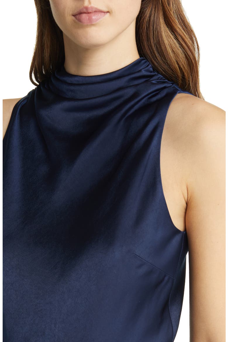 Lilymay Bias Cut Satin Dress, Alternate, color, DARK BLUE