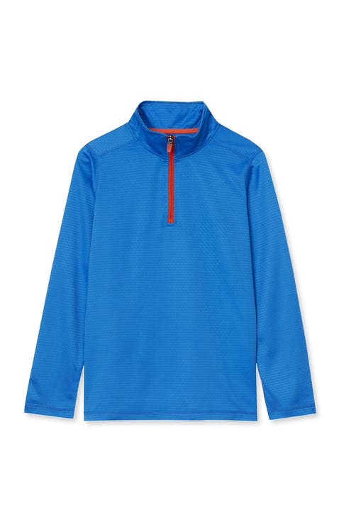 Boys Active Space Dye Quarter Zip Pullover