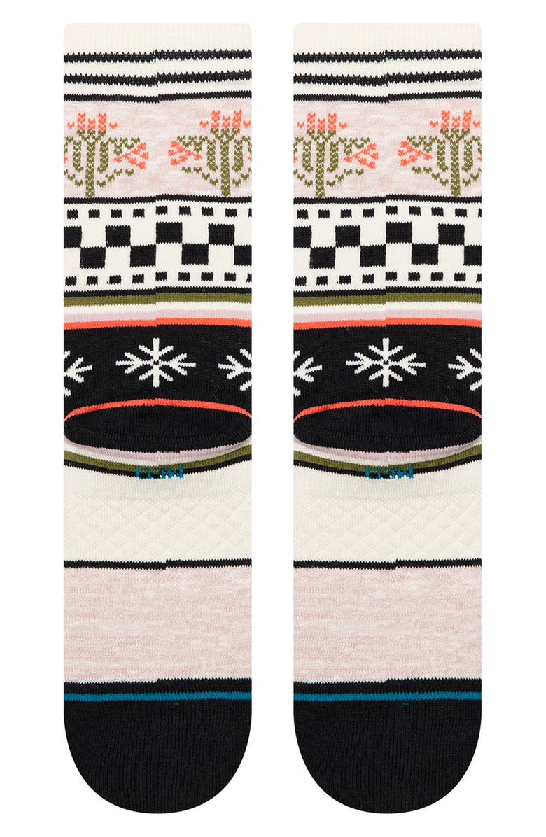 Stance Winter Bloom Crew Socks, Alternate, color, Lilac