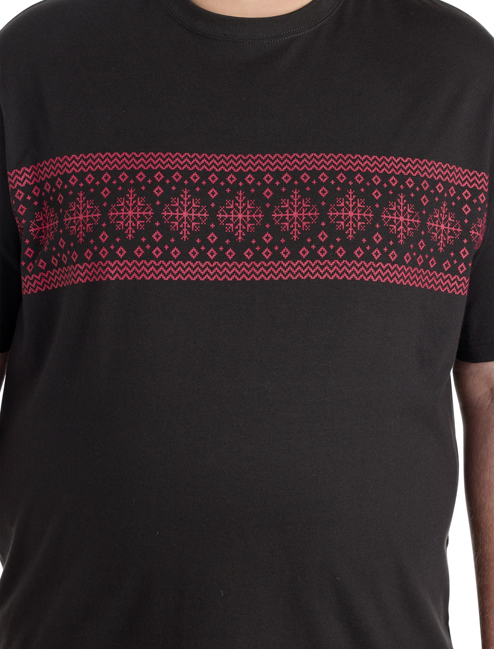Harbor Bay by DXL Big & Tall Fair Isle Moisture-Wicking T-Shirt (Men ...