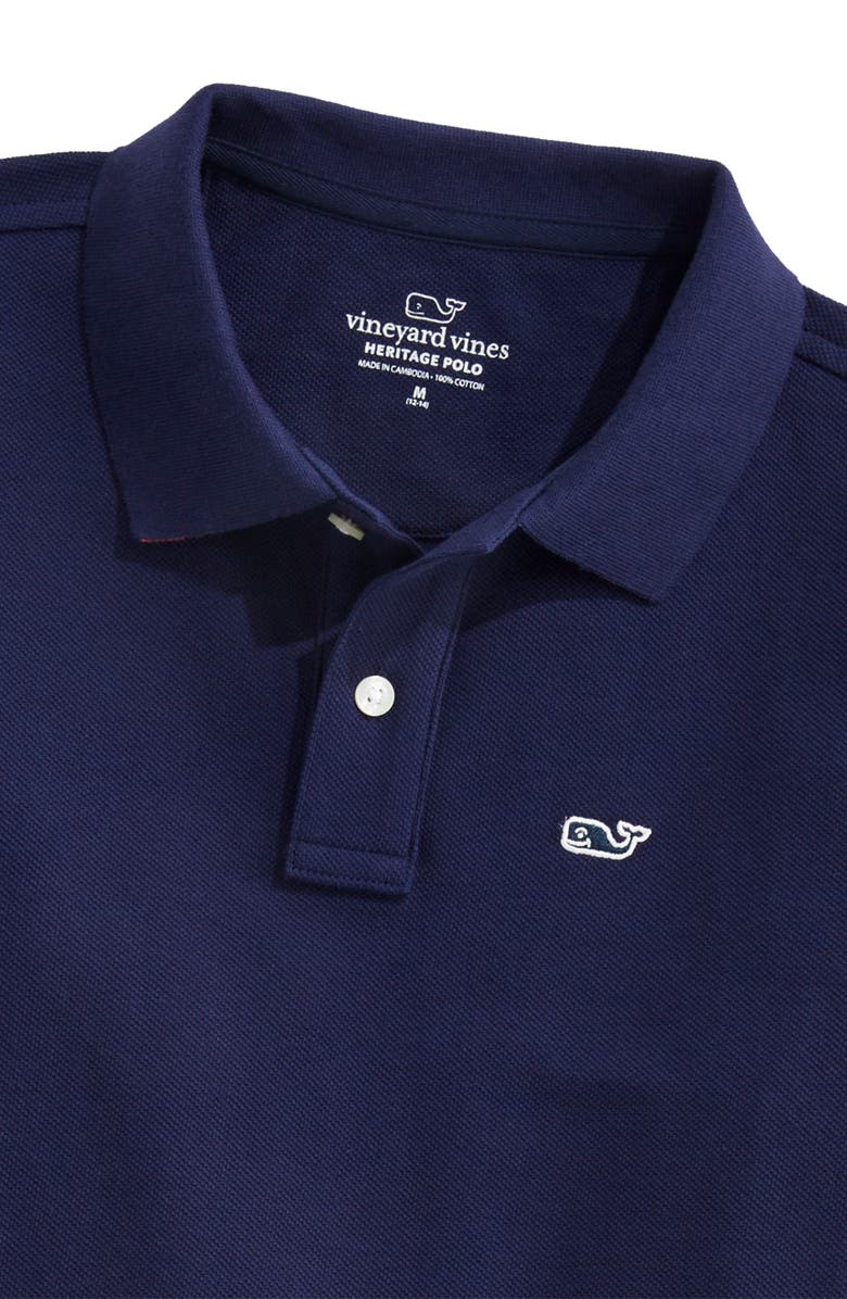 vineyard vines Kids' Tipped Piqué Polo, Alternate, color,