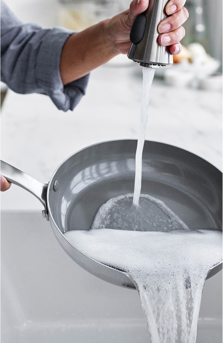 GreenPan Chatham Hard Anodized Ceramic Nonstick Frying Pan Set, Alternate, color, Stainless Steel