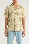 Lucky Brand Print Camp Shirt
