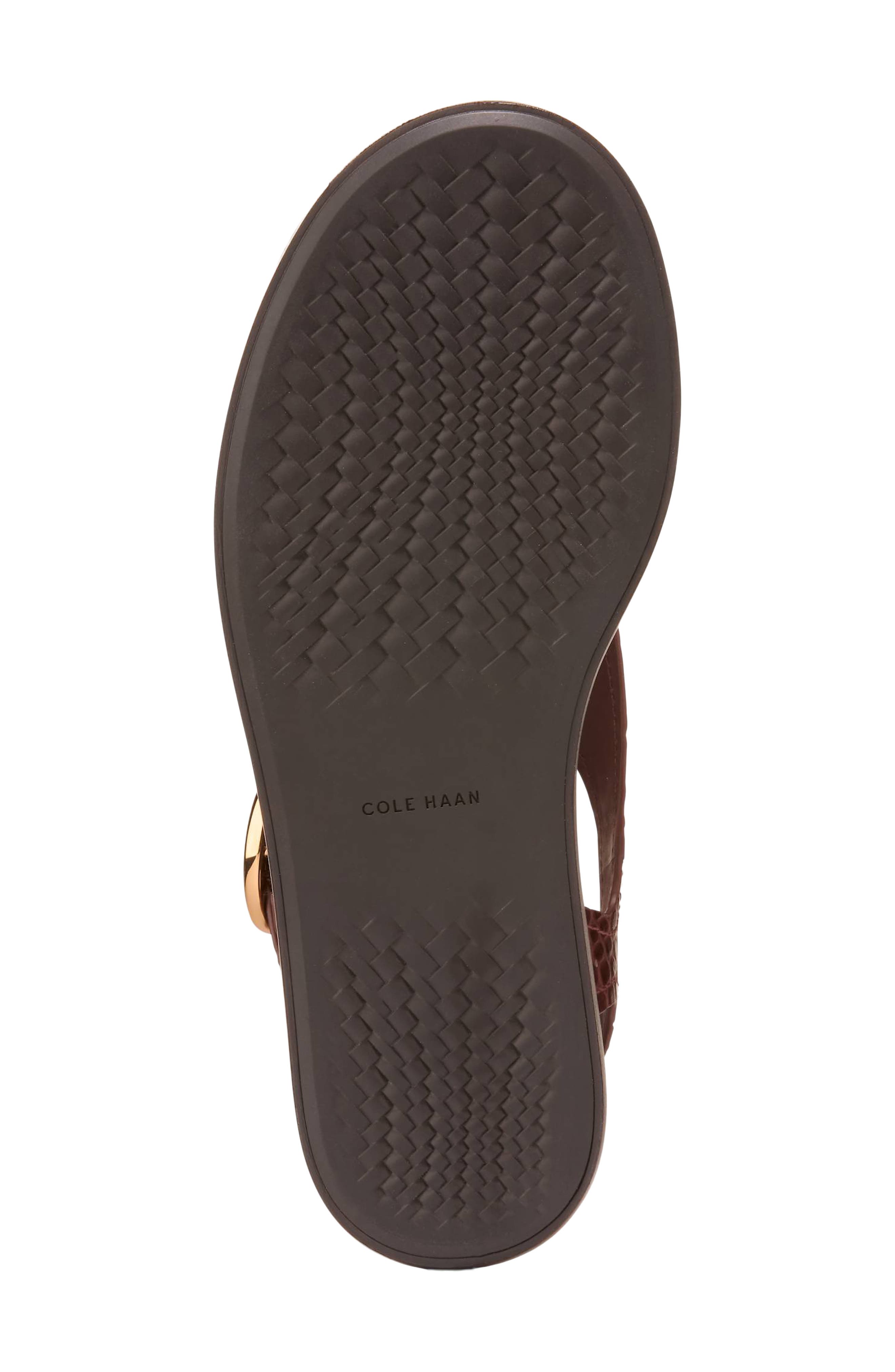 Kami Slingback Sandal, Alternate, color, MAHOGANY CROC PRINT LEATHER