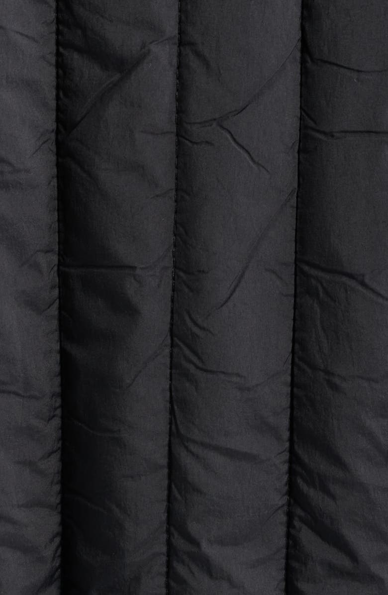 Rains Koya Vision Quilted Bomber Jacket, Alternate, color, Black