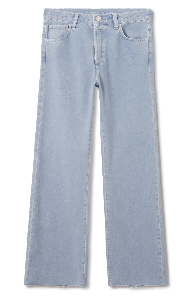 MANGO High Waist Nonstretch Wide Leg Jeans, Alternate, color, 