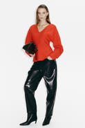 H&M Knitted V-neck Top