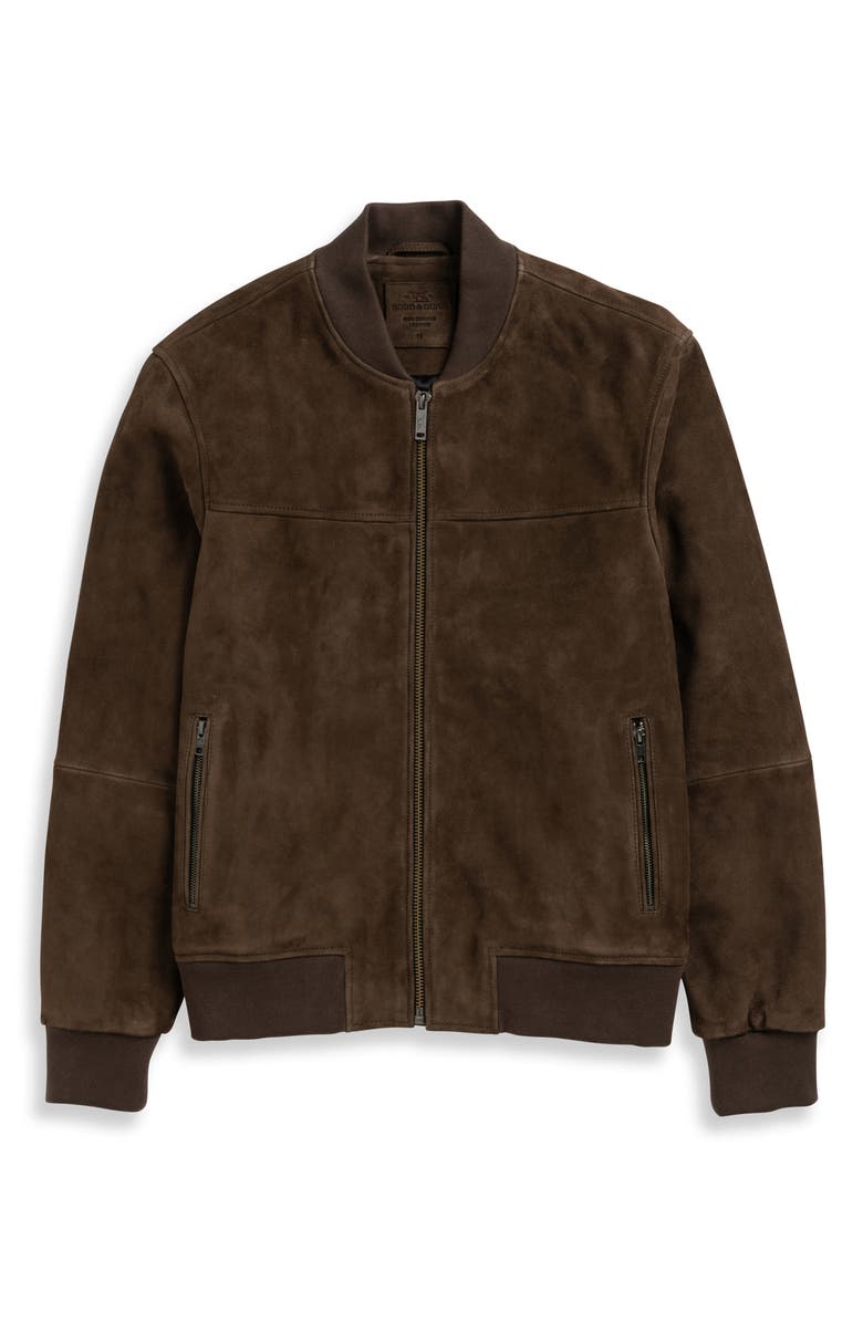 Rodd & Gunn Men's Kites Creek Suede Bomber Jacket, Alternate, color,