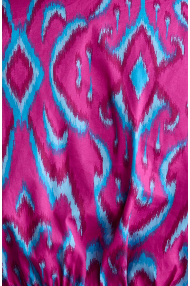 Ivani Mirana Smocked Waist Peplum Top, Alternate, color, MAGENTA-BLUE
