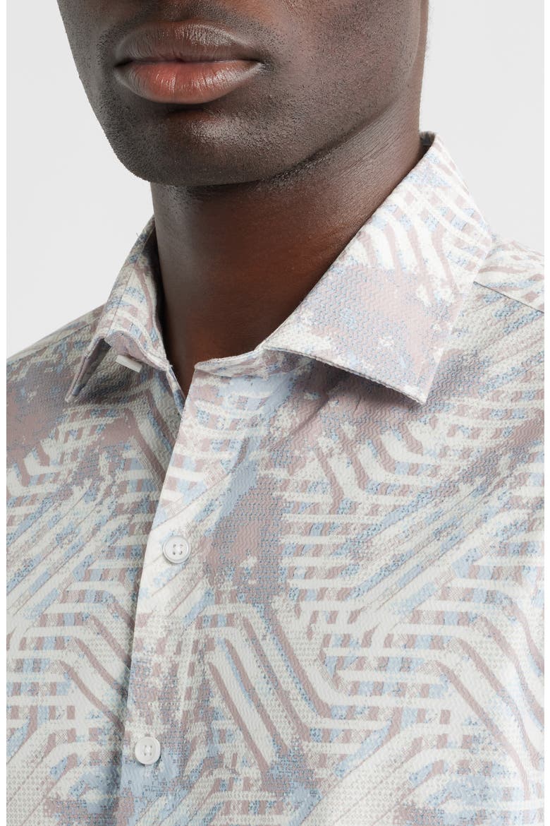 Adler Button-Up Shirt, Alternate, color, SHADOW CORAL
