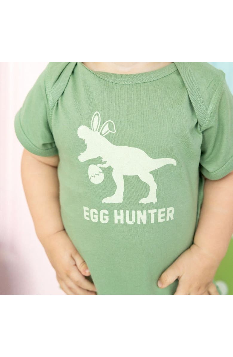Sweet Wink Egg Hunter Easter Short Sleeve Bodysuit, Alternate, color, Sage