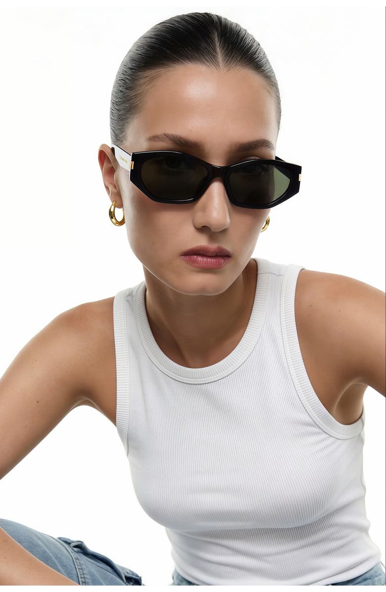 Classicharms Neo-Noir Polarized Sunglasses, Alternate, color, Black