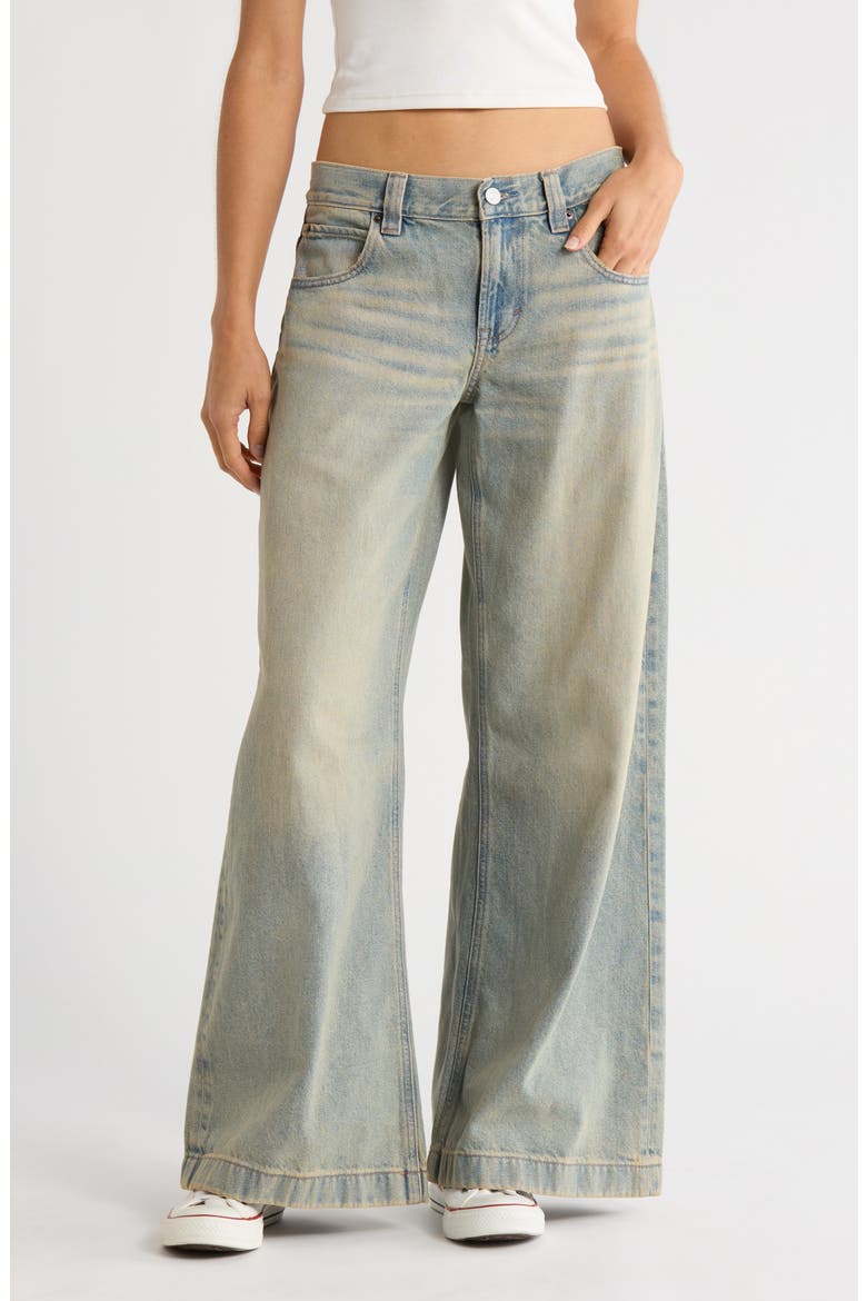 Sloane Oceanside Ultra Baggy Jeans, Main, color, DARK INDIGO