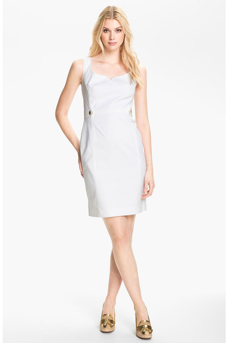 'Tayler' Stretch Sheath Dress, Main, color, WHITE