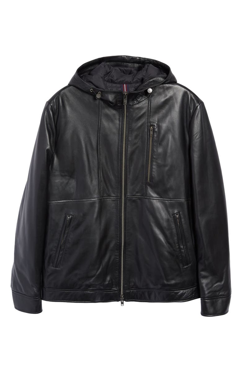 Bugatchi Hooded Bomber Jacket, Alternate, color,