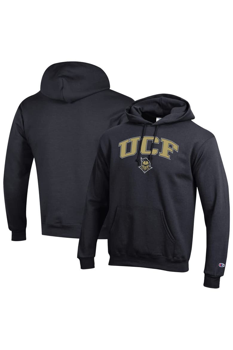 Men's Champion  Black UCF Knights Arch Over Logo Pullover Hoodie, Main, color, Black