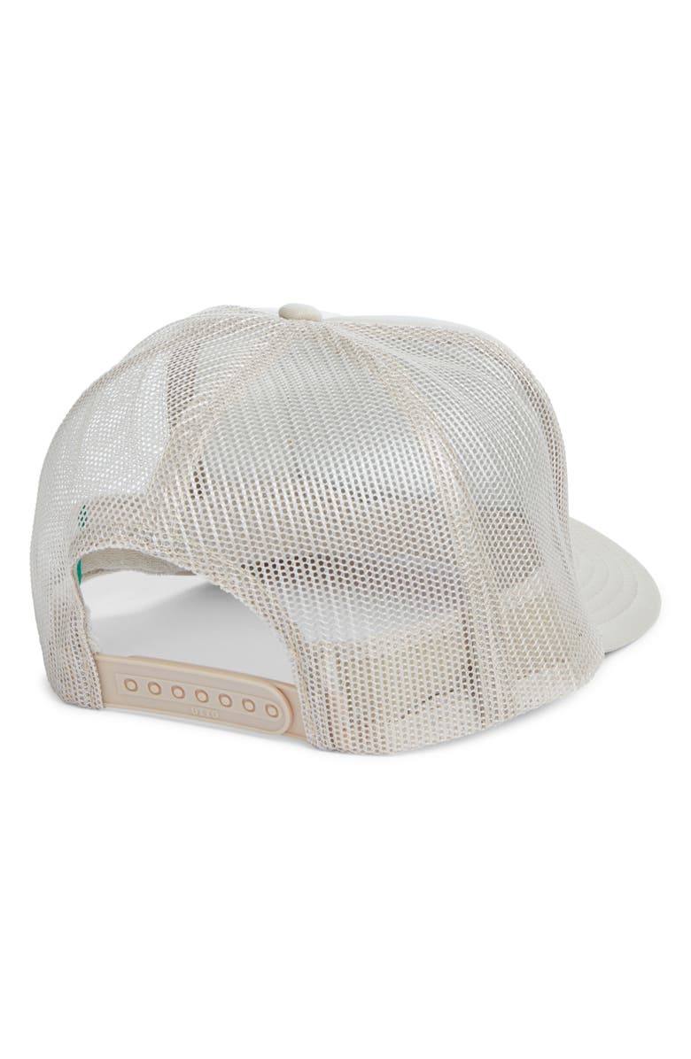 Friday Feelin’ Sunray Smile Patch Trucker Hat, Alternate, color, Tan