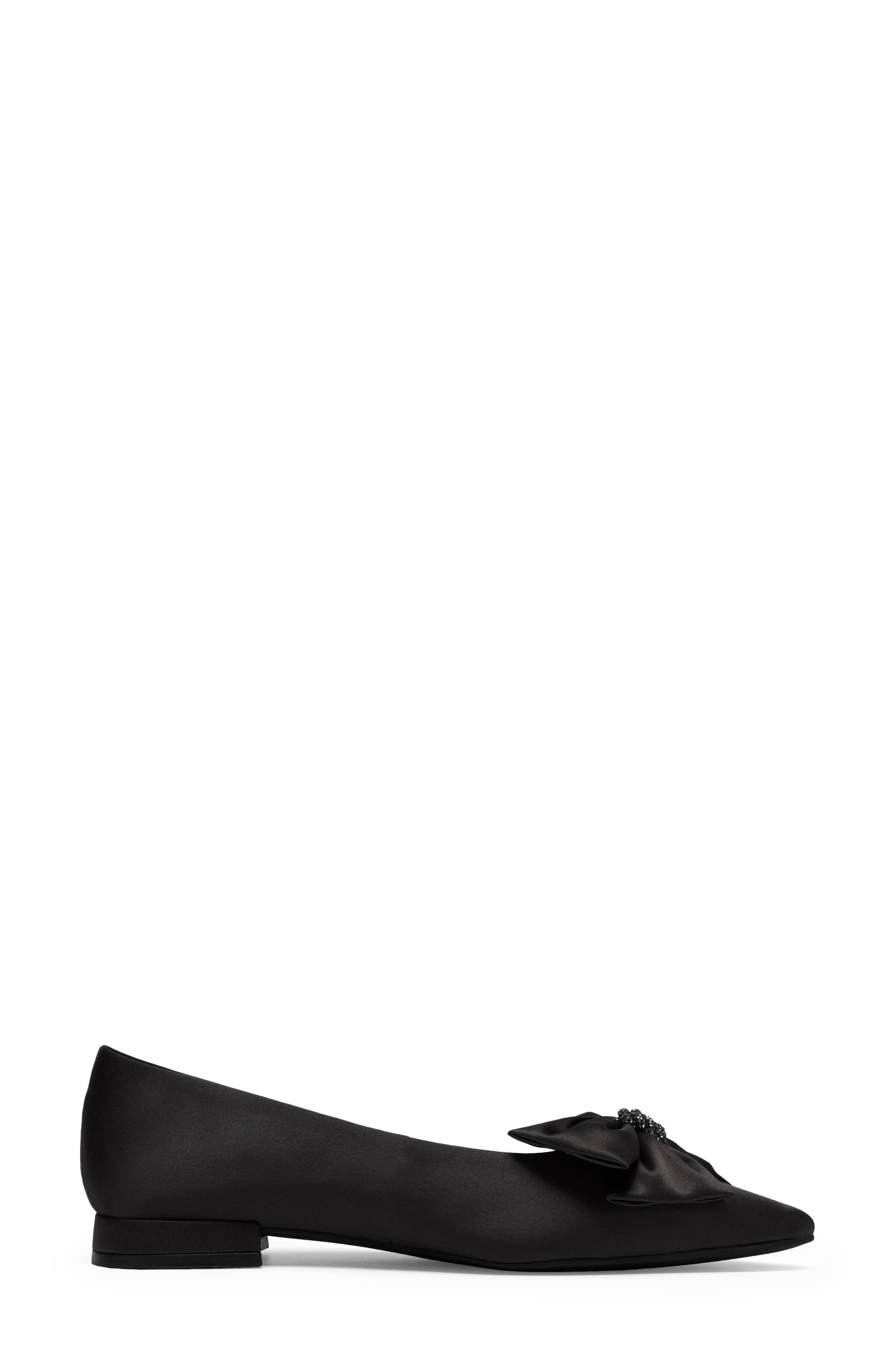 Sensa15 Bella Pointed Toe Flat, Alternate, color, BLACK