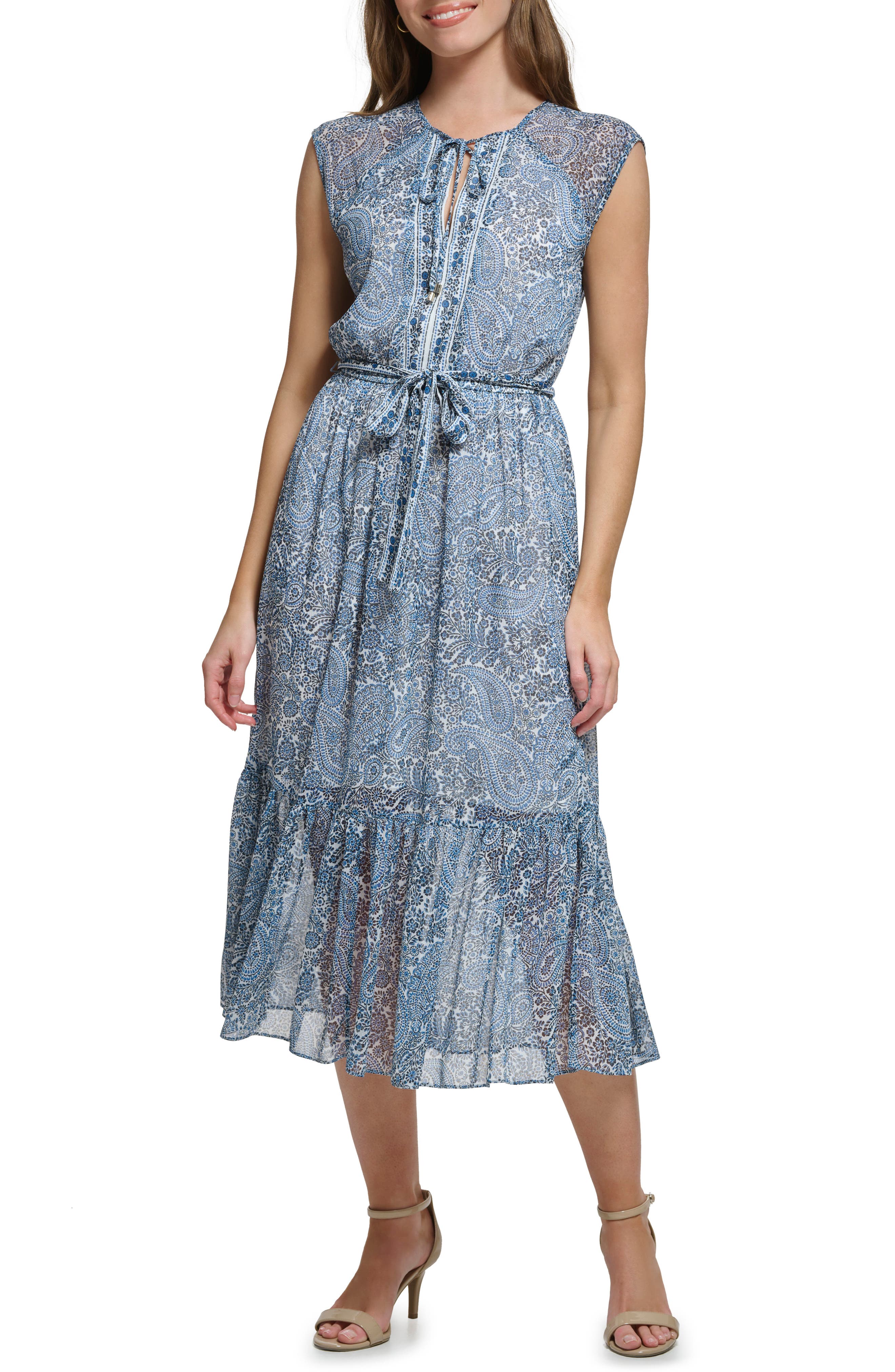 cute casual dresses for spring Summer Women Twist Front Waffle Dress Sleeveless Sundresses Size:10cm x 10cm under-250 Bottega Veneta - Blue Cute Summer Scenarios] This