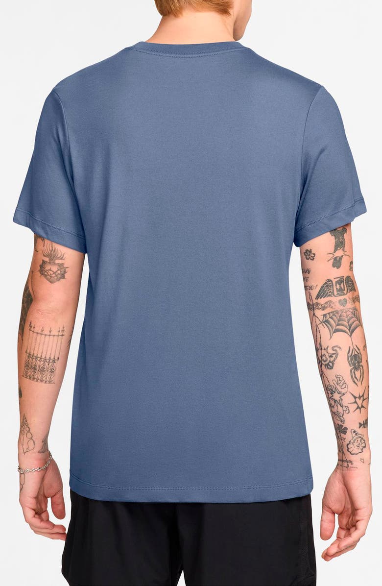 Nike Dri-FIT Fitness T-Shirt, Alternate, color, World Indigo