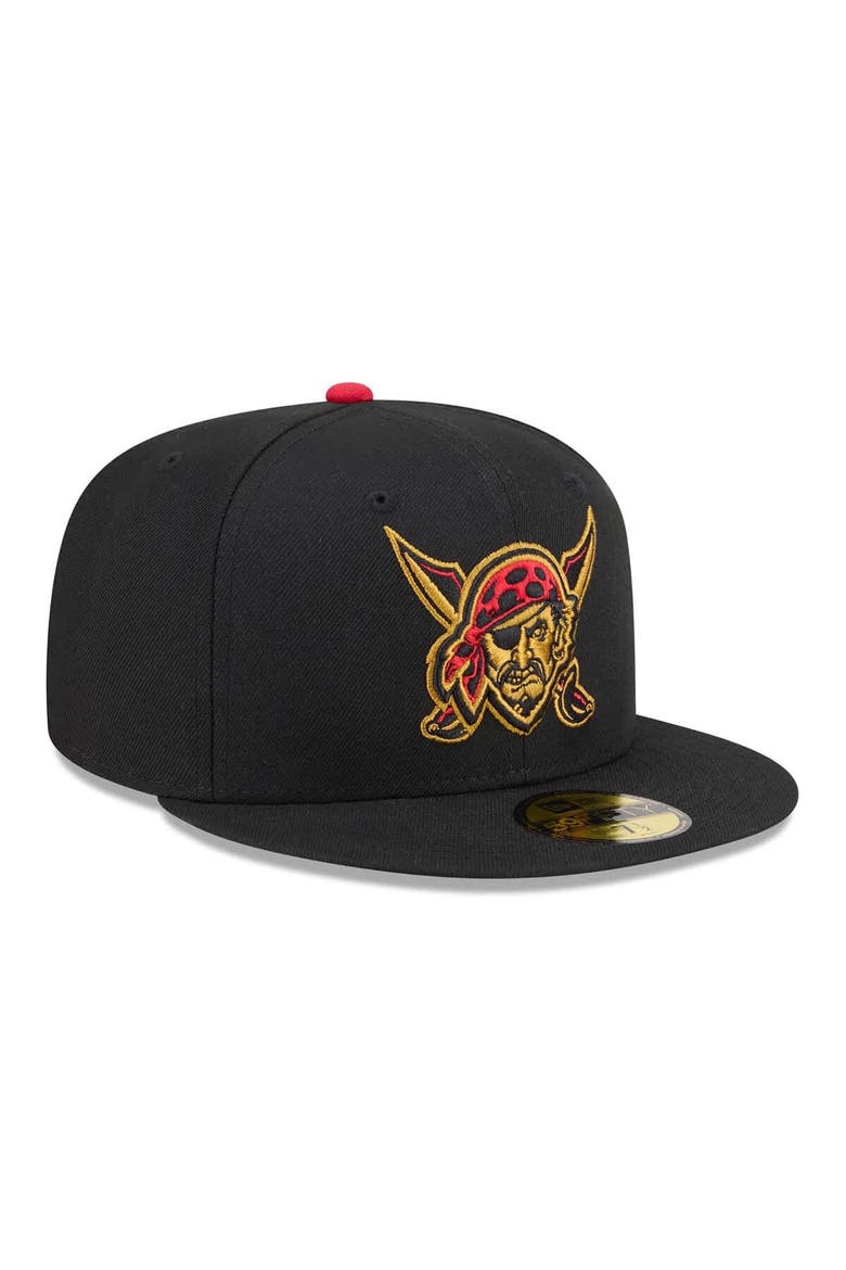 Men's New Era Black Pittsburgh Pirates 2026 City Connect 59FIFTY Fitted Hat, Alternate, color, Black