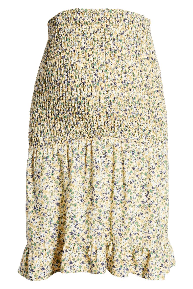 Floral Maternity Skirt, Alternate, color, GREEN FLORA