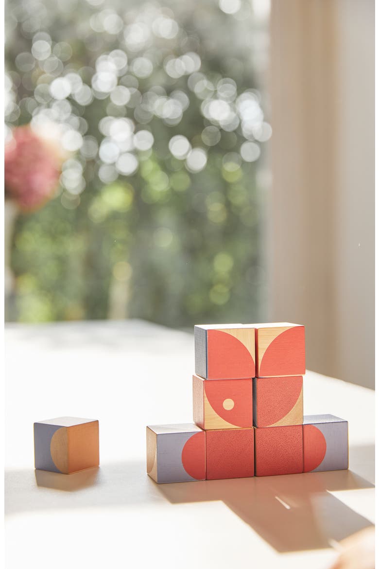 Geo Pattern Cube Playset, Alternate, color, RED MULTI