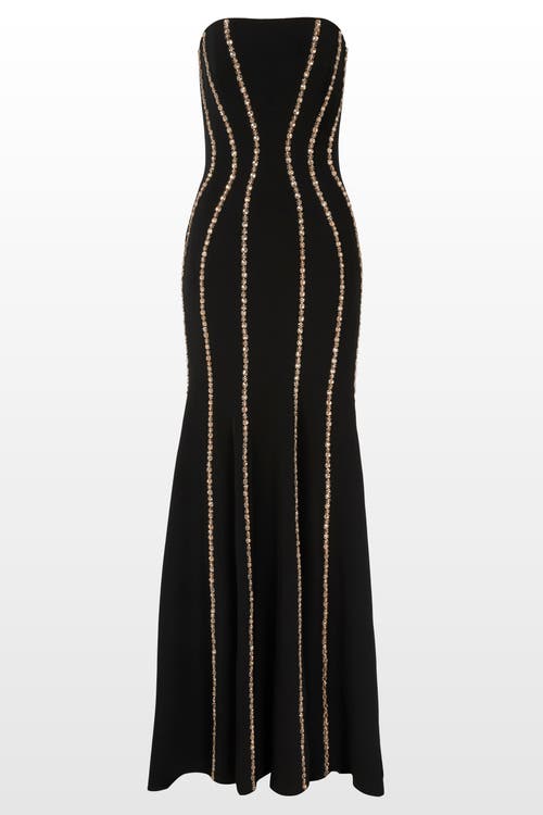 Jenny Packham Dash Gown Dress In Animal Print
