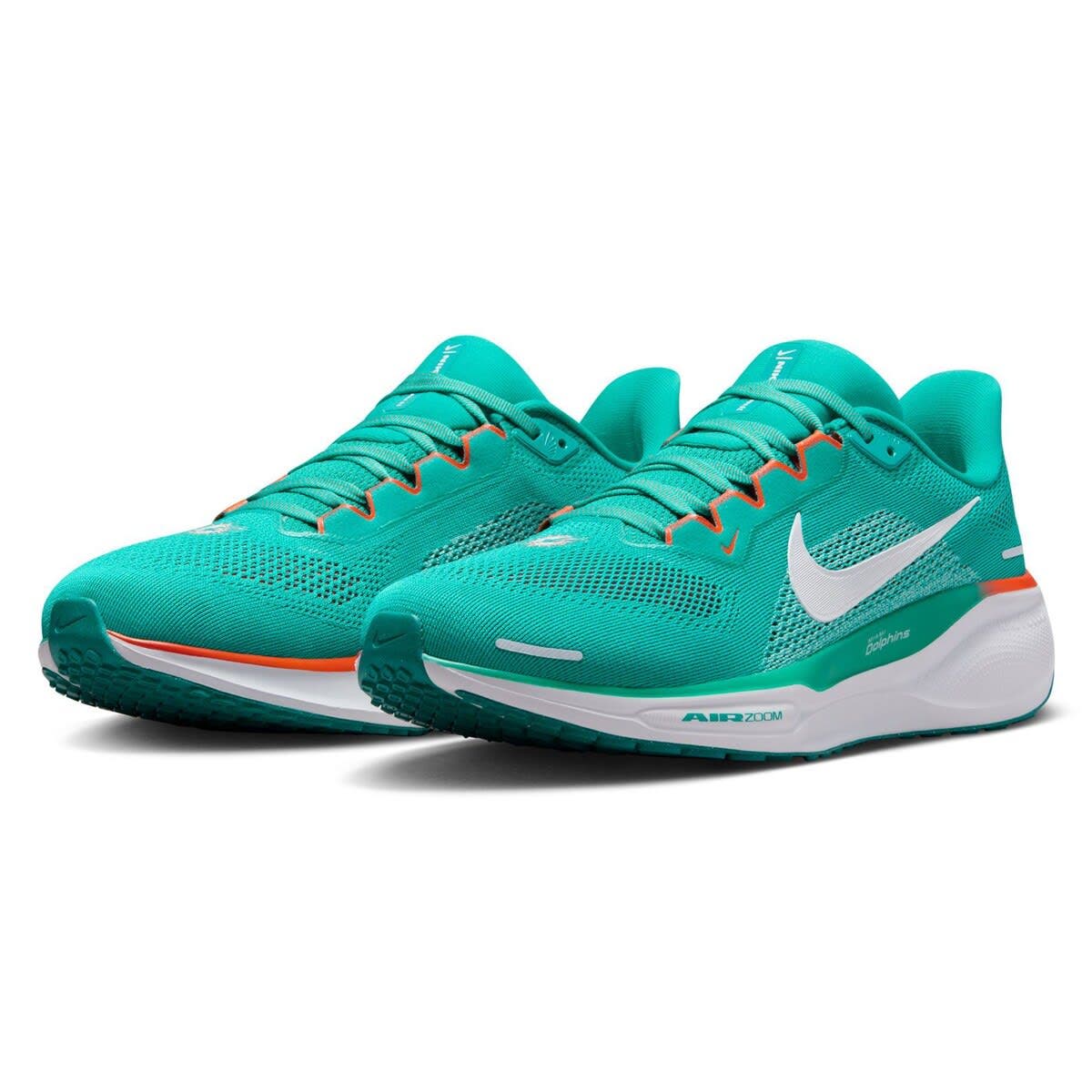 Nike Unisex Nike Aqua Miami Dolphins Zoom Pegasus 41 Running Shoes, Alternate, color, 