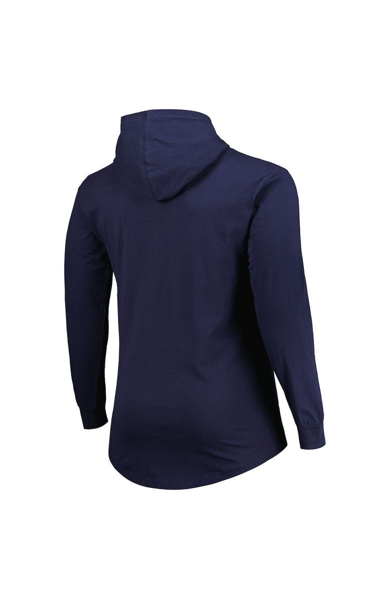 FANATICS Men's Fanatics Branded College Navy Seattle Seahawks Big & Tall Front Runner Pullover Hoodie, Alternate, color, 