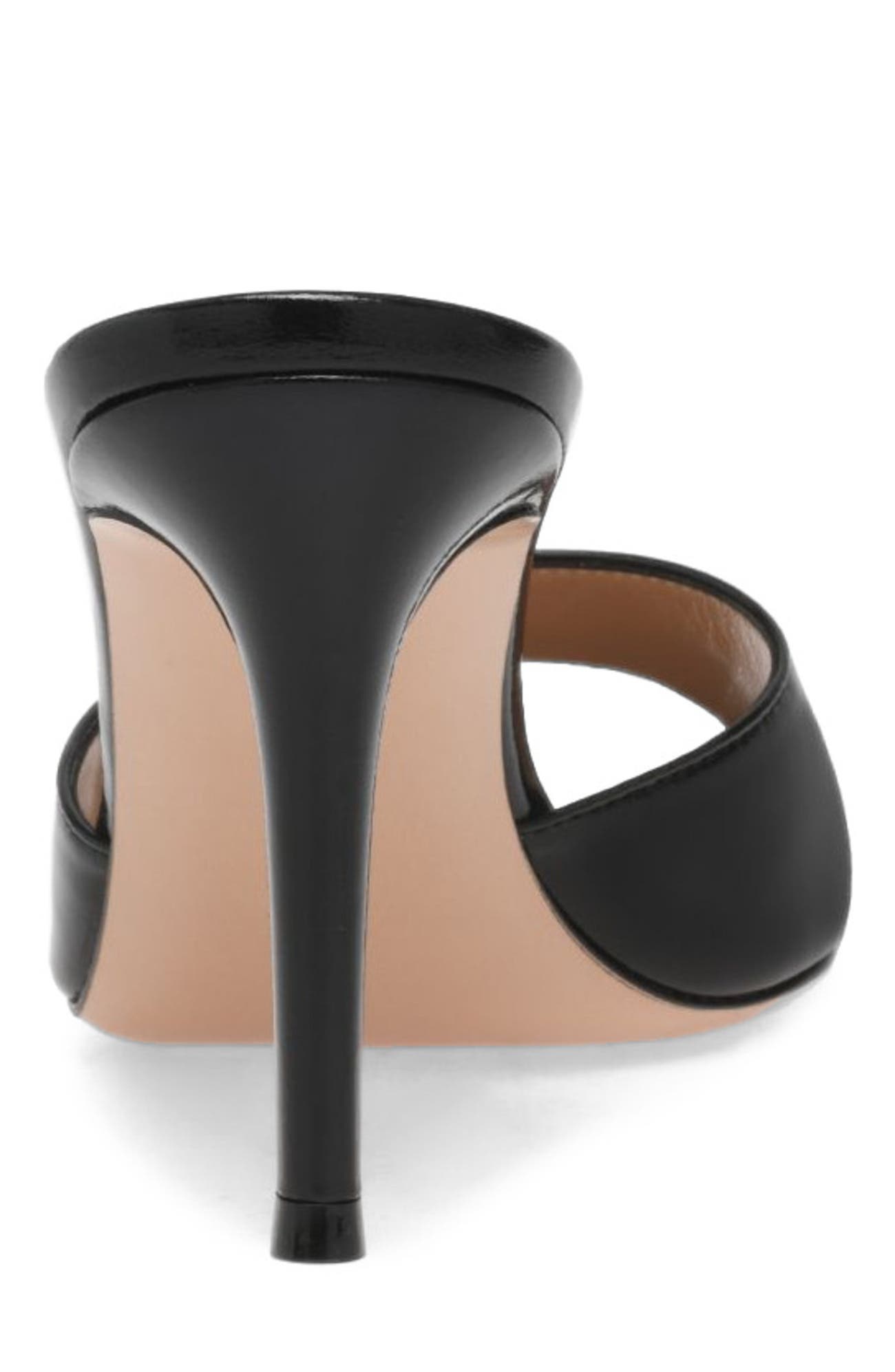 Elle 85 Mule, Alternate, color, BLACK  NAPPA