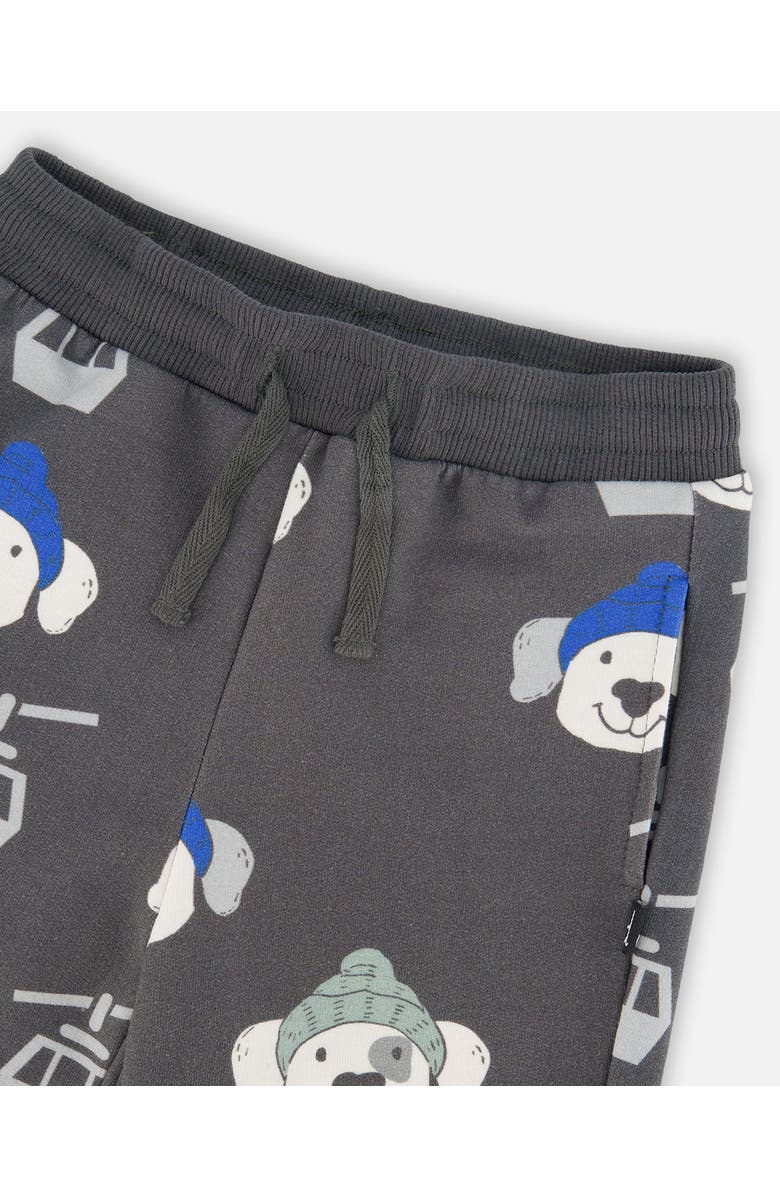 Deux par Deux Fleece Sweatpants Dog, Alternate, color, Gray