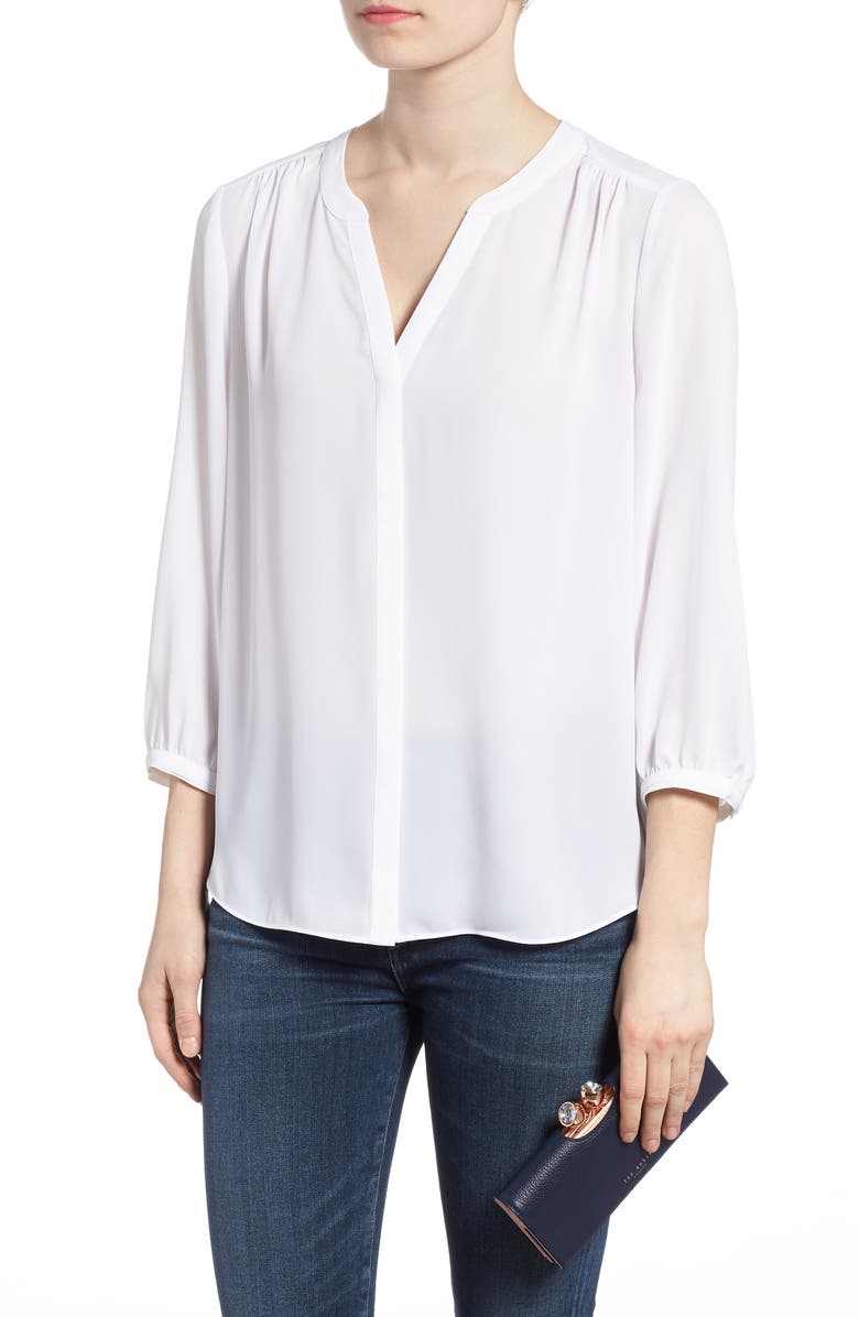 Ted Baker London Tammyy Pebbled Leather Matinée Wallet, Alternate, color, 