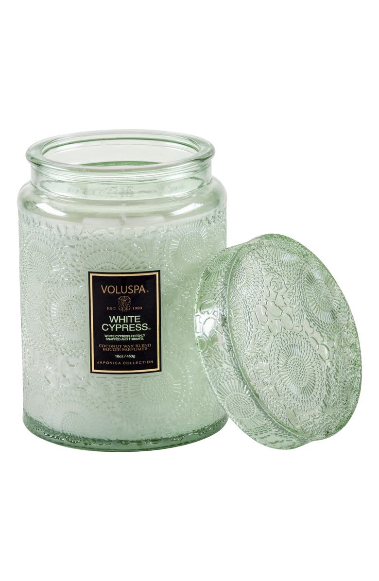 Voluspa Japonica White Cypress Large Jar Candle, Alternate, color, White Cypress