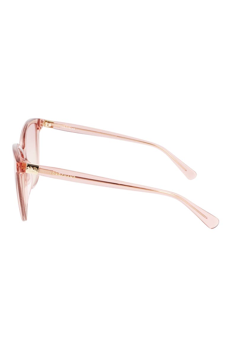 57mm Le Pliage Tea Cup Sunglasses, Alternate, color, PINK