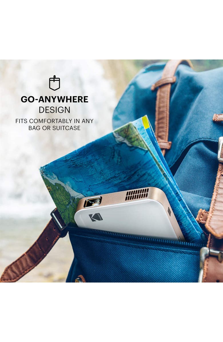 Kodak Luma 350 Smart Projector, Ultra HD Portable Pico Projector with Android 6.0, Bluetooth & More!, Alternate, color, White