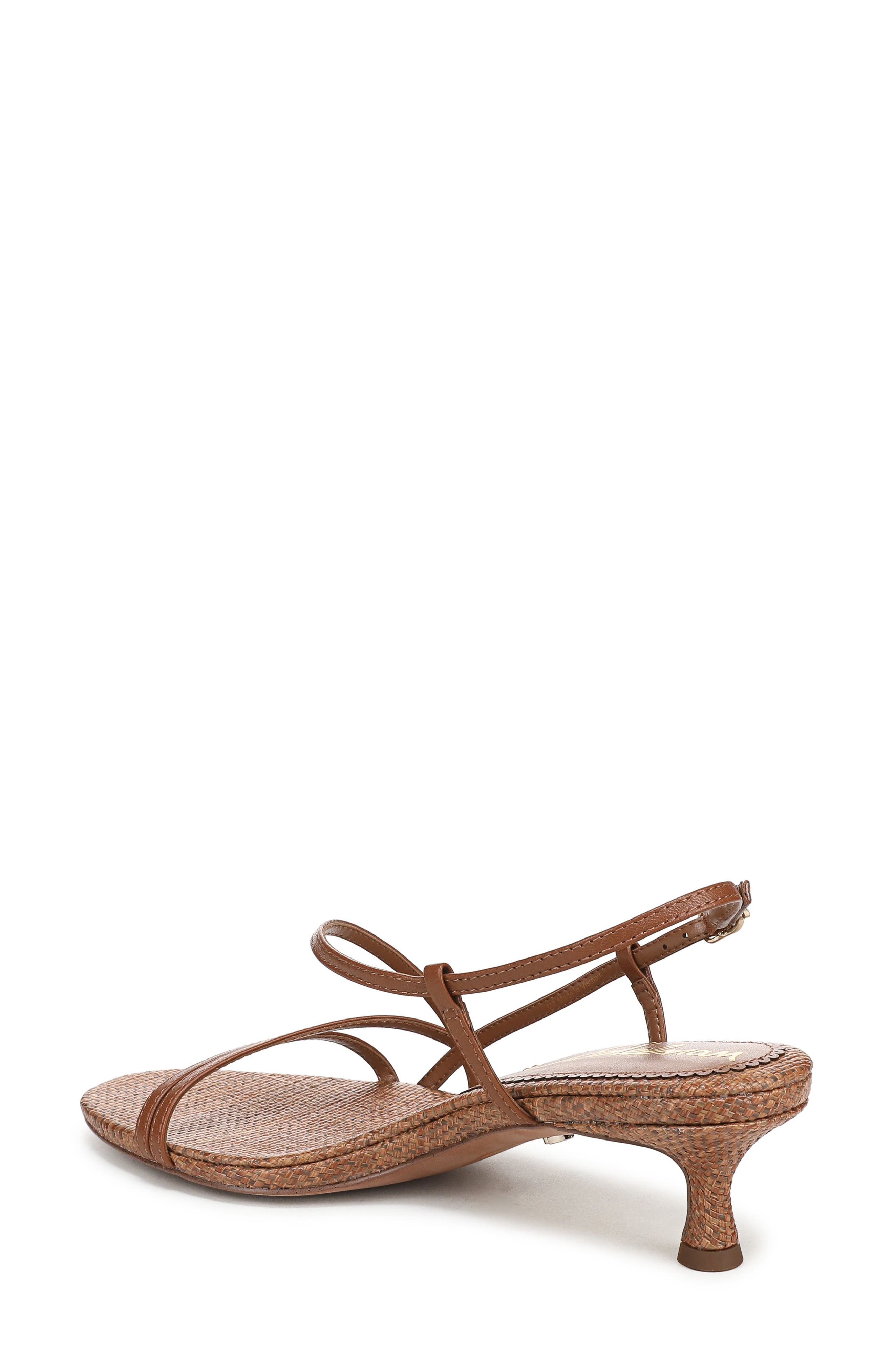 Sam Edelman Cora Slingback Kitten Heel Sandal, Alternate, color, Rich Cognac