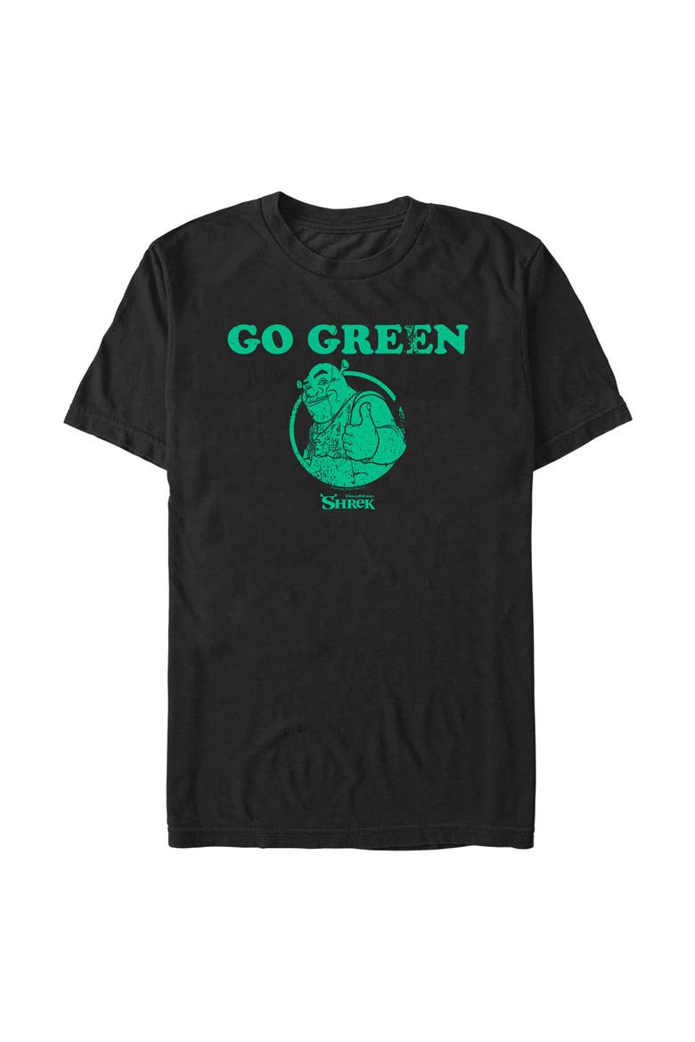 Men's Shrek St. Patrick's Day Go Green  Graphic T-Shirt, Alternate, color, Black