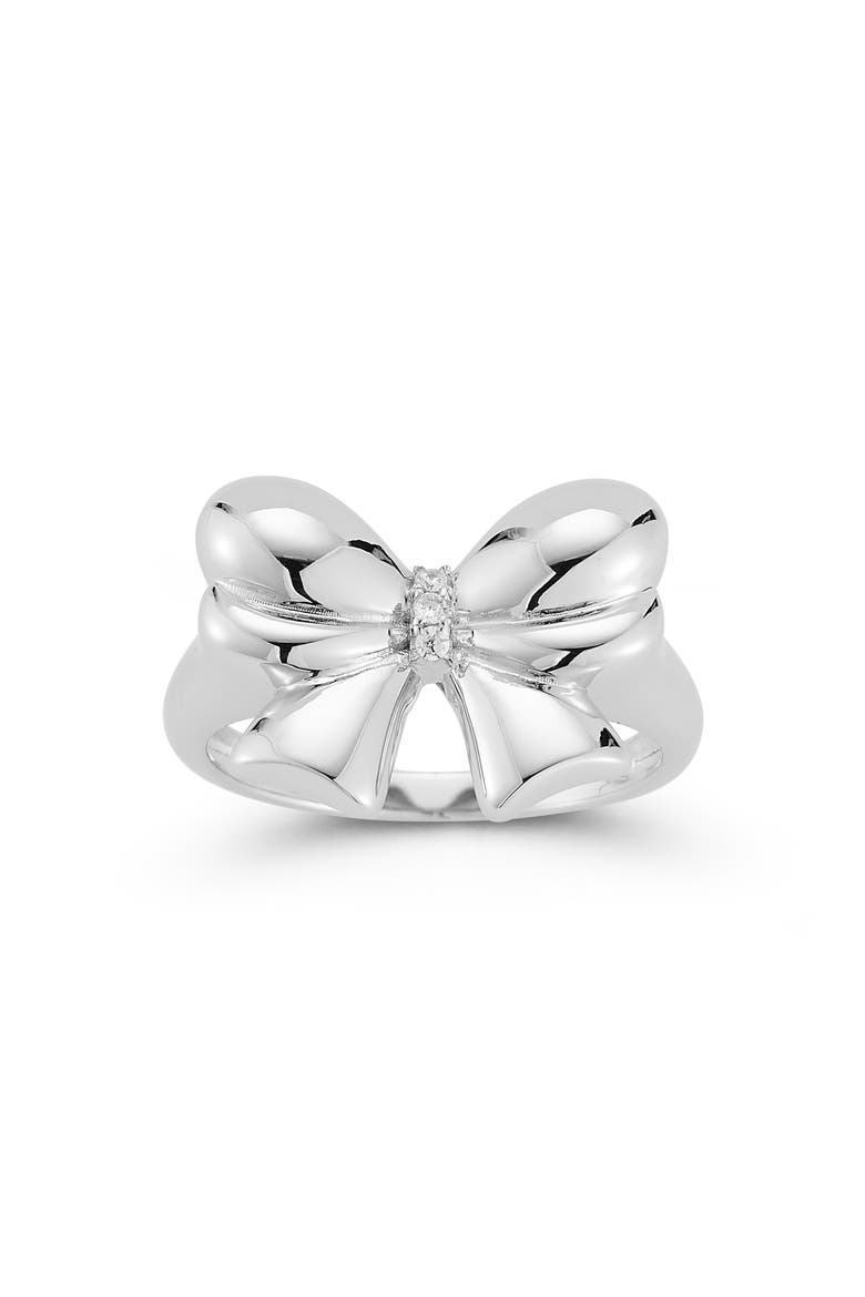 Bow Ring, Main, color, SILVER