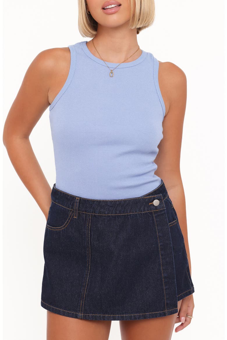 Ari Cotton Rib Tank, Main, color, CORNFLOWER BLUE
