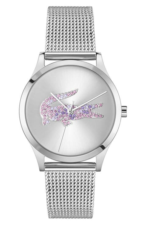 Crocodelle Mesh Strap Watch, 36mm